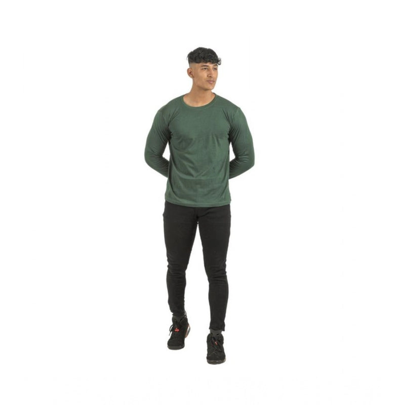 Mayawye Pack of 2 Men's Casual Cotton Solid Full Sleeve Tshirts (Multicolor)