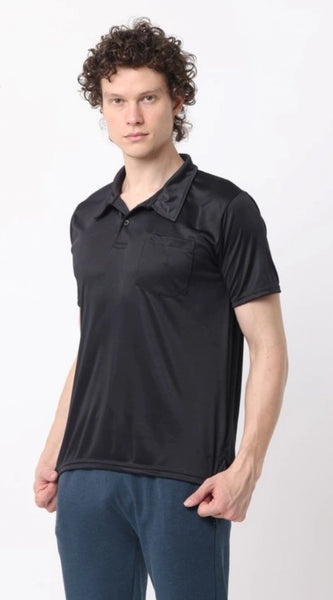 Mayawye Pack of 2 Men's Casual Cotton Blend Solid Short Sleeve Tshirts (Multicolor)