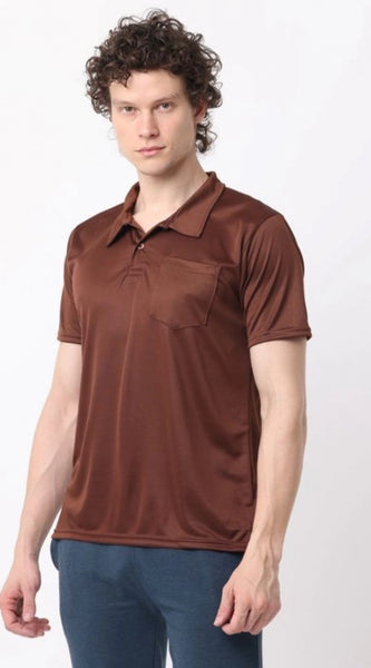 Mayawye Pack of 2 Men's Casual Cotton Blend Solid Short Sleeve Tshirts (Multicolor)