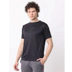 Mayawye Pack of 2 Men's Casual Polyester Blend Solid Short Sleeve Tshirts (Multicolor)