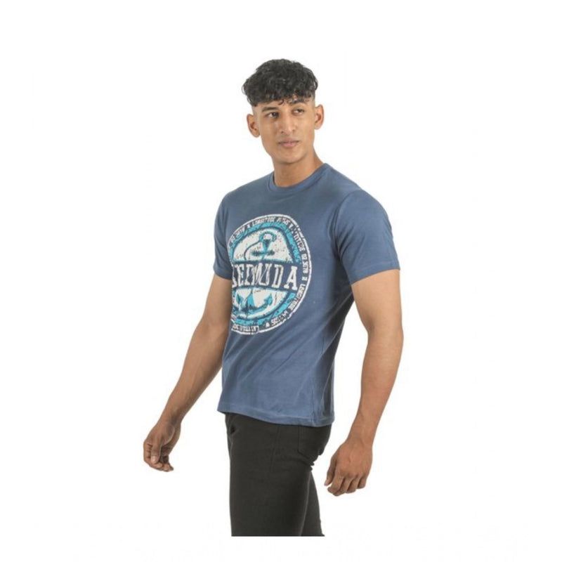 Mayawye Pack of 2 Men's Casual Cotton Printed Short Sleeve Tshirts (Multicolor)