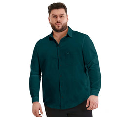 Mayawye Mens Casual Cotton Solid Full Sleeve Shirt (Rama)