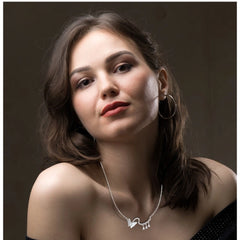 Mayawye Women's Stainless Steel Imported Stanless Steel Pendent Chain (Silver Plated)