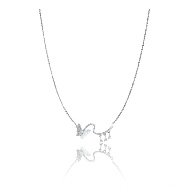 Mayawye Women's Stainless Steel Imported Stanless Steel Pendent Chain (Silver Plated)