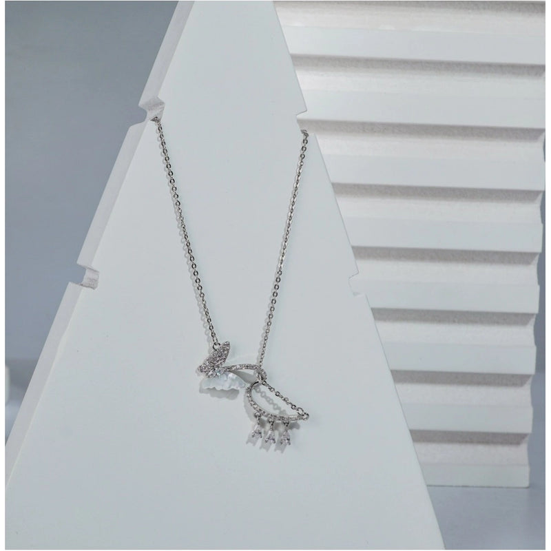 Mayawye Women's Stainless Steel Imported Stanless Steel Pendent Chain (Silver Plated)