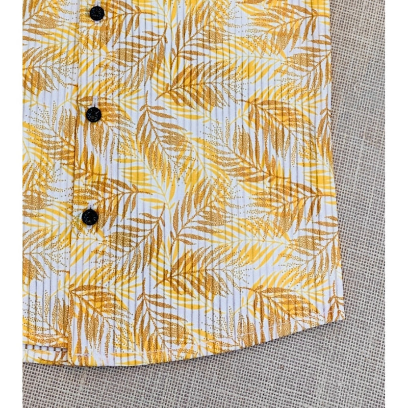 Mayawye Boy's Cotton Blend Printed Short Sleeve Shirt (MultiColor)