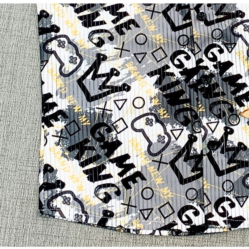 Mayawye Boy's Cotton Blend Printed Short Sleeve Shirt (MultiColor)