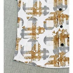 Mayawye Boy's Cotton Blend Printed Short Sleeve Shirt (MultiColor)