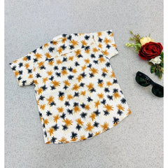 Mayawye Boy's Cotton Blend Printed Short Sleeve Shirt (MultiColor)