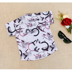 Mayawye Boy's Cotton Blend Printed Short Sleeve Shirt (MultiColor)
