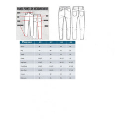 Mayawye Men's Cotton Blended Solid Plus Size Jeans (Blue)
