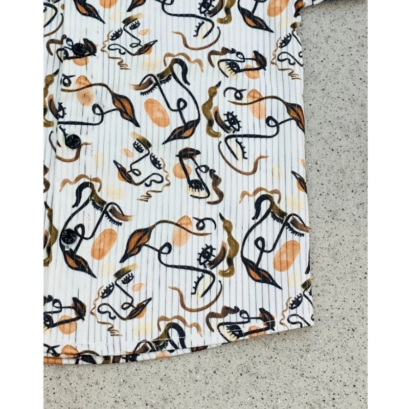 Mayawye Boy's Cotton Blend Printed Short Sleeve Shirt (MultiColor)