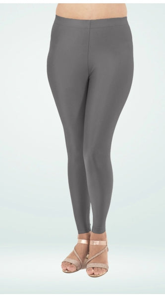 Mayawye Women's Cotton Blended Solid Shimmer Ankle leggings (Dark Gray)