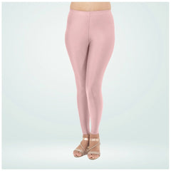 Mayawye Women's Cotton Blended Solid Shimmer Ankle leggings (Onion)