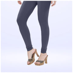 Mayawye Women's Cotton Blended Solid Churidar leggings (Navy)