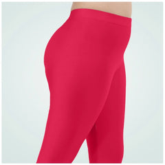 Mayawye Women's Cotton Blended Solid Shimmer Ankle leggings (Rani)