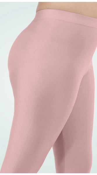 Mayawye Women's Cotton Blended Solid Shimmer Ankle leggings (Onion)
