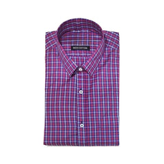 Mayawye Men's Cotton Lycra Full Sleeve Checked Casual Shirt (Pink)