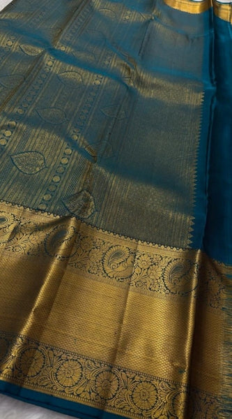 Mayawye Women's Silk Printed Saree With Unstitched Blouse 5.5Mtr (Rama)
