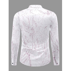 Mayawye Men's Casual PollyCotton Textured Full Sleeve Collar Shirt (Pink)