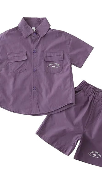 Korean Style and Daughter Son Same Shirts Shorts Outfit Fashion Family Summer Clothes2025Children'S Clothing Sets Father Mother