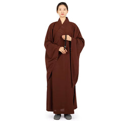 7 Colors Taiwan Linen Monks Long Robes Gown for Buddhism Haiqing Adults Meditation Clothes Buddhist Monk Confession Clothing