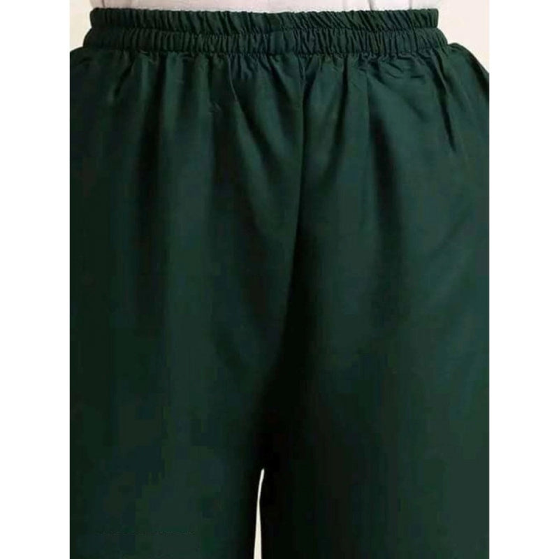 Mayawye Women's Casual Rayon Solid Ankle Length Palazzo (Green, Free Size)