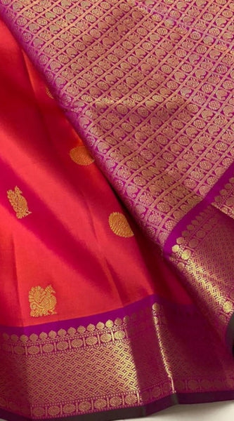 Mayawye Women's Soft Litchi Silk Jacquard Work Saree With Unstitched Blouse 5.5Mtr (Red)