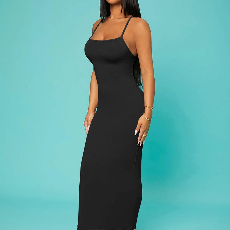 SXY Solid Criss-Cross Backless Bodycon Dress Concert Long Summer Dress Prom Dress Sexy Dress Valentine Day Dress