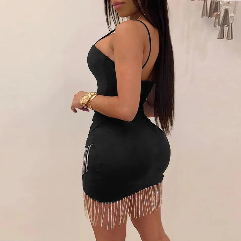 Summer Fashion Slip Dresses Sexy Slim Cross Women'S Skirts