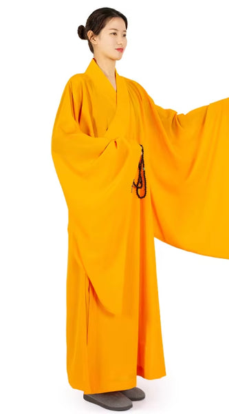 7 Colors Taiwan Linen Monks Long Robes Gown for Buddhism Haiqing Adults Meditation Clothes Buddhist Monk Confession Clothing